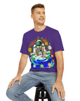Chakranaut Space Meditation Chakra Planet Men's Polyester Tee (AOP) By Erin Barnhart X Mythical Merch