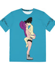 Kinked Future Erotic Cartoon Sexy Amy & Leela Men's Polyester Tee (AOP) By Erin Barnhart X Mythical Merch