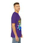 Chakranaut Space Meditation Chakra Planet Men's Polyester Tee (AOP) By Erin Barnhart X Mythical Merch