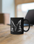Mythical Merch Classic M Logo Coffee Cup 11oz Black Mug