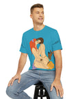 Kinked Scooby Boobie Erotic Cartoon Sexy Velma & Daphne Men's Polyester Tee (AOP) By Erin Barnhart X Mythical Merch
