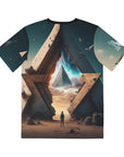 Portal Pyramid Ascension Egyptian Star Gate Men's Polyester Tee (AOP) By Mythical Merch