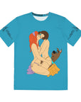 Kinked Scooby Boobie Erotic Cartoon Sexy Velma & Daphne Men's Polyester Tee (AOP) By Erin Barnhart X Mythical Merch