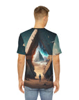 Portal Pyramid Ascension Egyptian Star Gate Men's Polyester Tee (AOP) By Mythical Merch