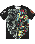 V For Fawkes Anonymous Vendetta Nature Vs Machine Men's Polyester Tee (AOP) By Mike Snowadzky X Mythical Merch