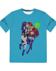 Kinked Titty Titans Erotic Cartoon Sexy Raven & Star Fire Men's Polyester Tee (AOP) By Erin Barnhart X Mythical Merch
