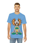 Sun Moon Chakra Meditation Goddess Men's Polyester Tee (AOP) By Mythical Merch