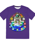 Chakranaut Space Meditation Chakra Planet Men's Polyester Tee (AOP) By Erin Barnhart X Mythical Merch