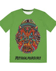 Mythical Merch Ufo Mushroom Alien Abduction Men's Polyester Tee (AOP) By Jason Portante X Mythical Merch