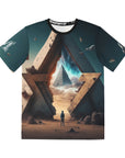 Portal Pyramid Ascension Egyptian Star Gate Men's Polyester Tee (AOP) By Mythical Merch