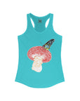 Butterfly Mushroom Awakening Women's Ideal Racerback Tank Top Sleeveless T Shirt