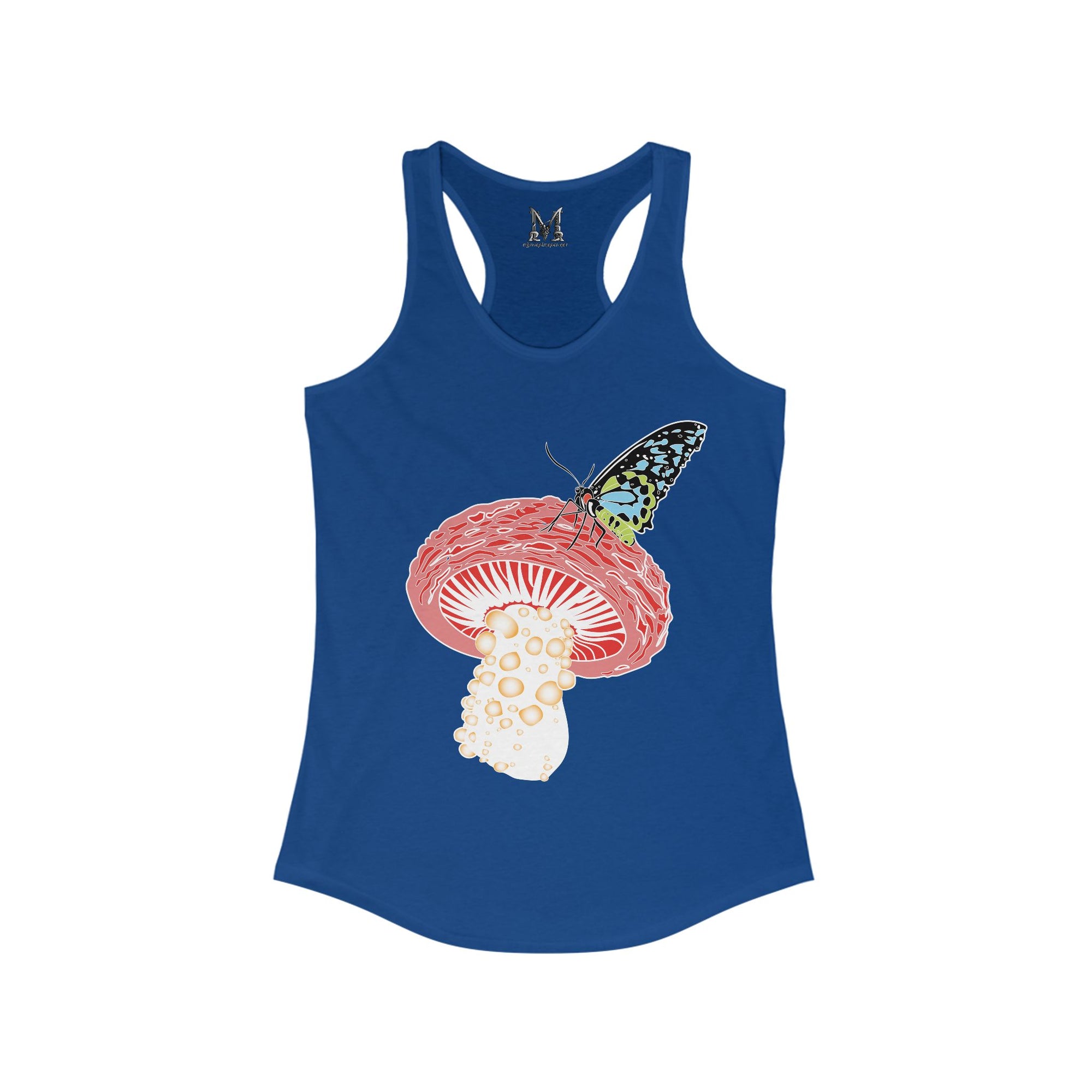 Butterfly Mushroom Awakening Women&#39;s Ideal Racerback Tank Top Sleeveless T Shirt