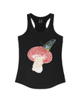 Butterfly Mushroom Awakening Women's Ideal Racerback Tank Top Sleeveless T Shirt