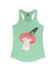Butterfly Mushroom Awakening Women's Ideal Racerback Tank Top Sleeveless T Shirt