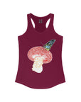 Butterfly Mushroom Awakening Women's Ideal Racerback Tank Top Sleeveless T Shirt