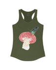 Butterfly Mushroom Awakening Women's Ideal Racerback Tank Top Sleeveless T Shirt