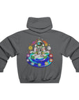 Chakranaut Space Meditation Chakra Planet Hoodie 2 Sided Men's Hooded Sweatshirt By Erin Barnhart X Mythical Merch