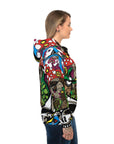 Dancing Terrapin Mushroom Village Stealie Forever Grateful Hippie Dead Lot Unisex Hooded Sweatshirt Athletic Hoodie 95% Recycled Materials (AOP)