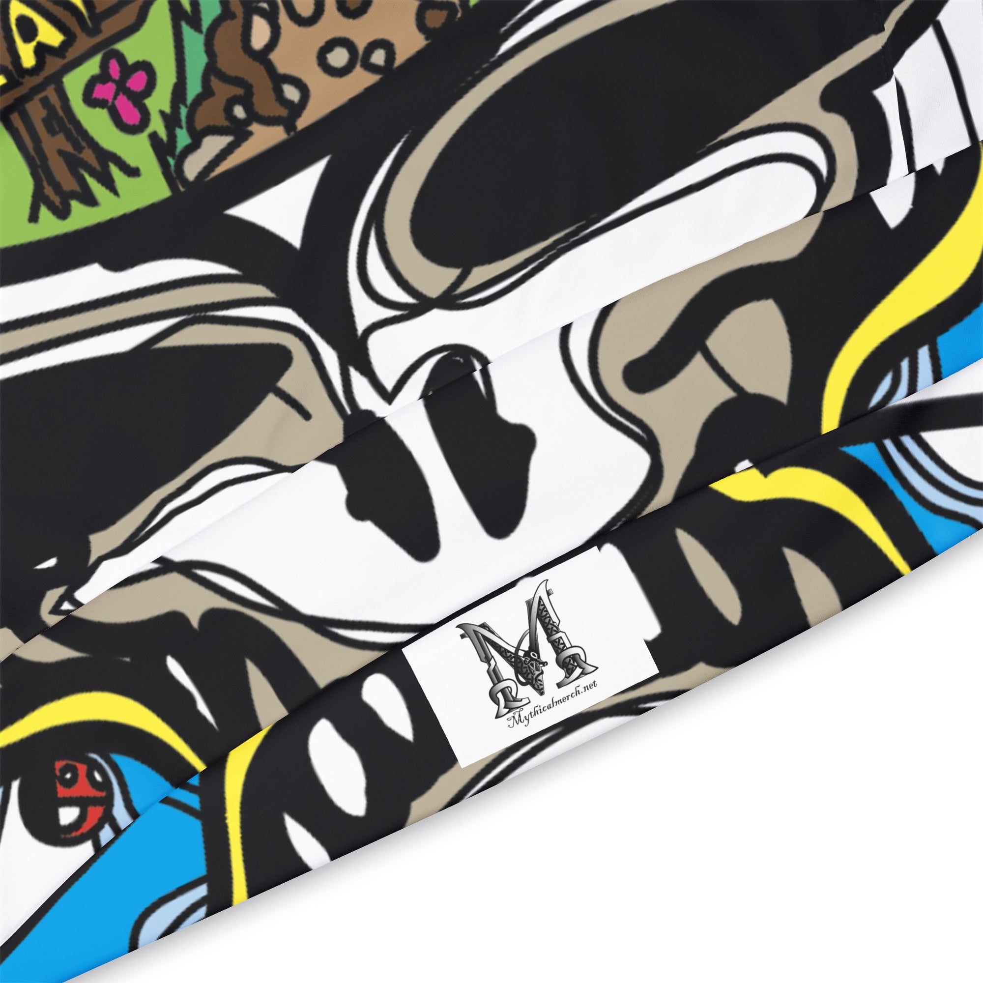 Dancing Terrapin Mushroom Village Stealie Forever Grateful Hippie Dead Lot Unisex Hooded Sweatshirt Athletic Hoodie 95% Recycled Materials (AOP)