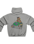 Dj Cat Scratch Kitty Turntable Edm Hoodie 2 Sided Men's Hooded Sweatshirt By Carissa Williams X Mythical Merch