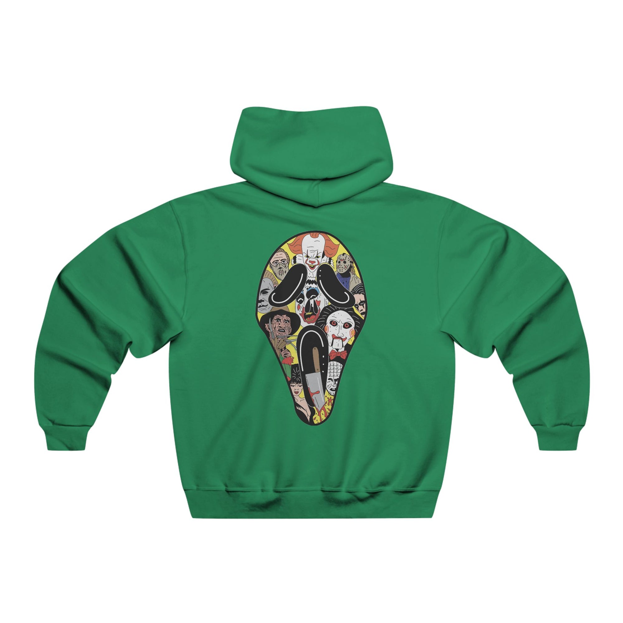 Dont Scream Ghostface Horror Slasher Scary Hoodie 2 Sided Men&#39;s Hooded Sweatshirt By Mythical Merch &amp; Erin Barnhart