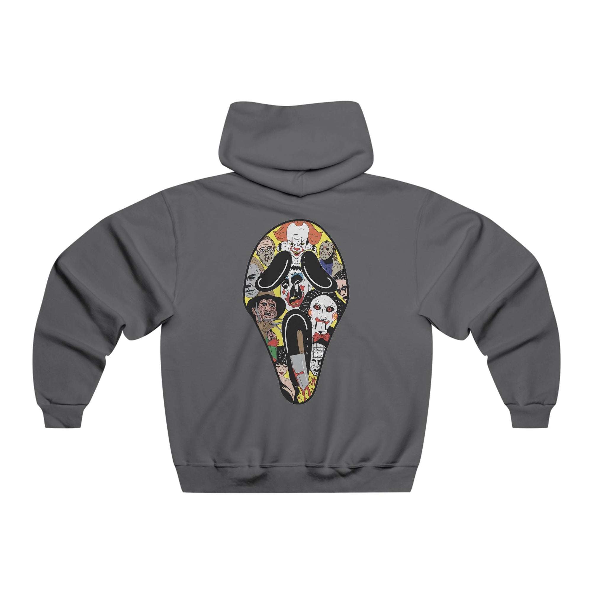 Dont Scream Ghostface Horror Slasher Scary Hoodie 2 Sided Men&#39;s Hooded Sweatshirt By Mythical Merch &amp; Erin Barnhart