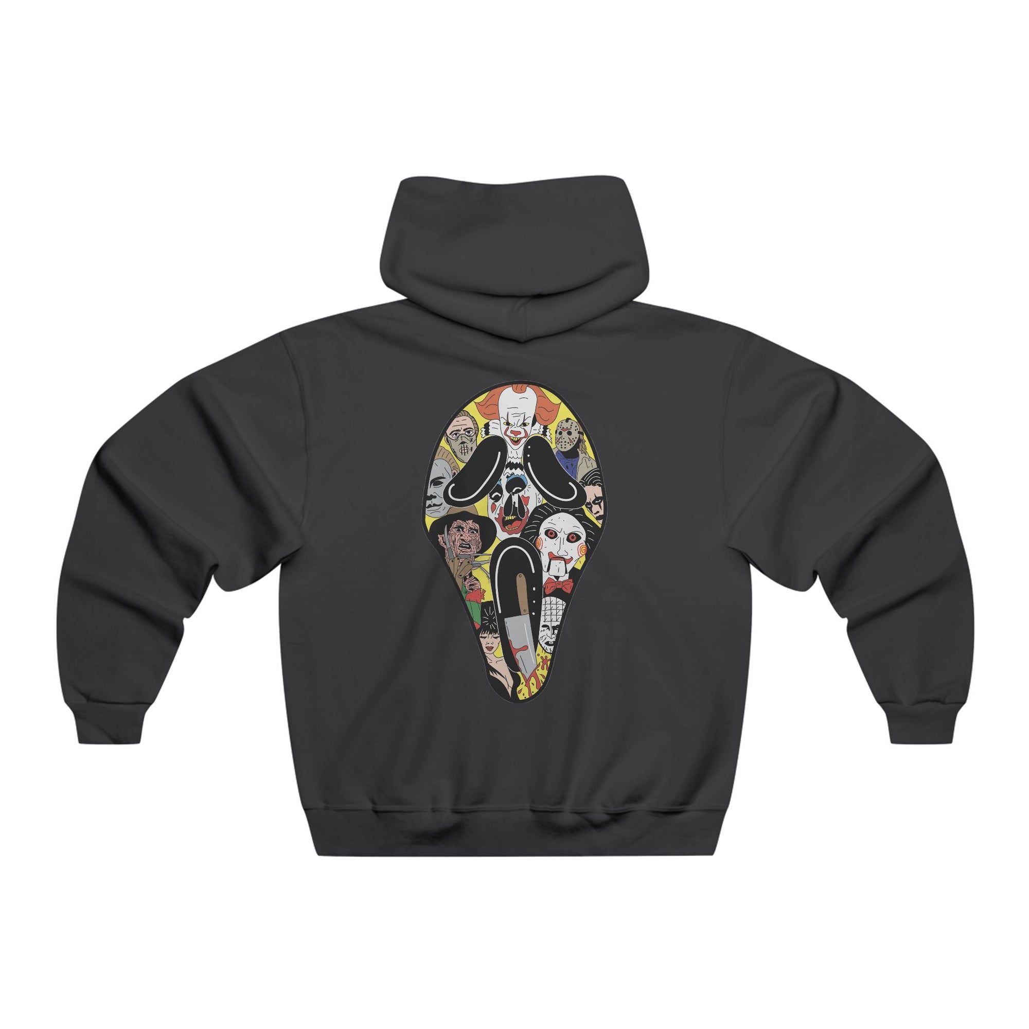 Dont Scream Ghostface Horror Slasher Scary Hoodie 2 Sided Men&#39;s Hooded Sweatshirt By Mythical Merch &amp; Erin Barnhart