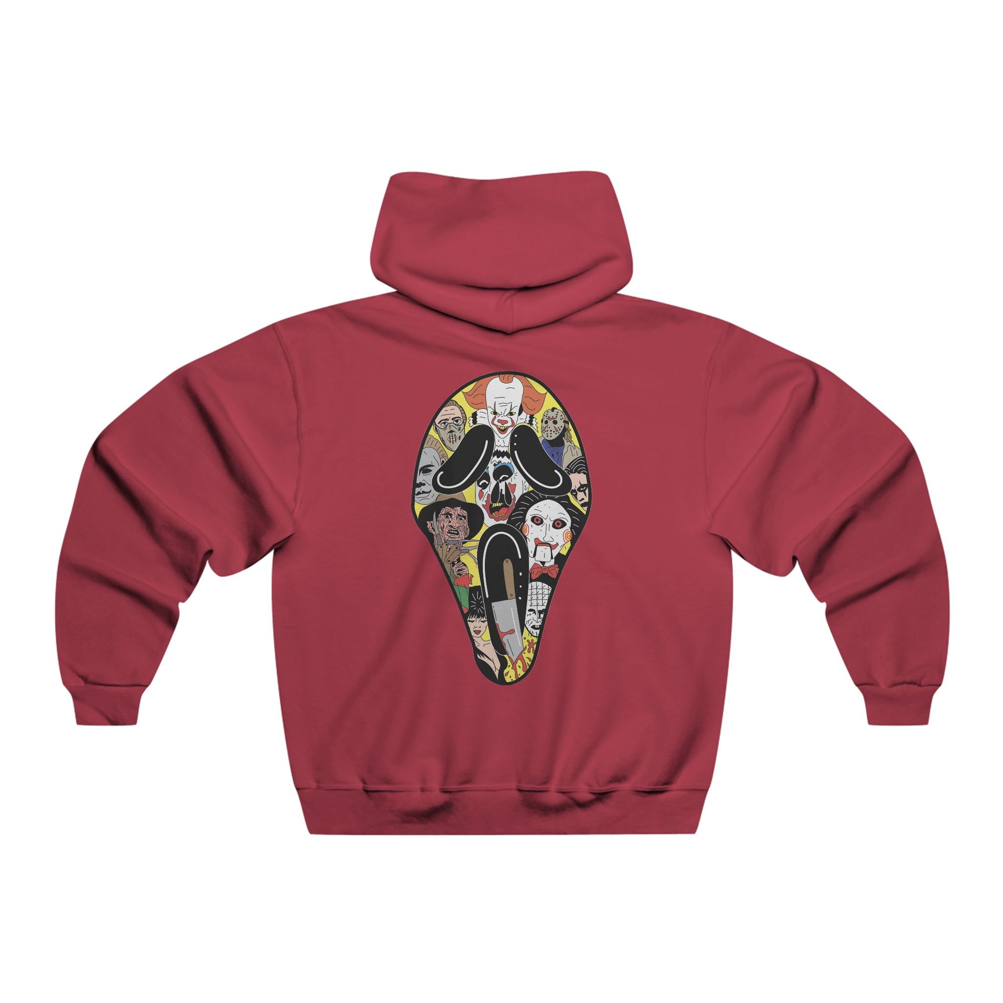 Dont Scream Ghostface Horror Slasher Scary Hoodie 2 Sided Men&#39;s Hooded Sweatshirt By Mythical Merch &amp; Erin Barnhart