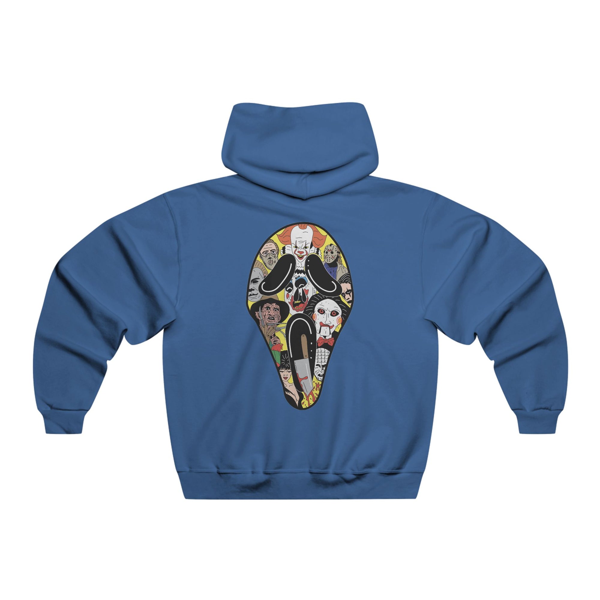 Dont Scream Ghostface Horror Slasher Scary Hoodie 2 Sided Men&#39;s Hooded Sweatshirt By Mythical Merch &amp; Erin Barnhart
