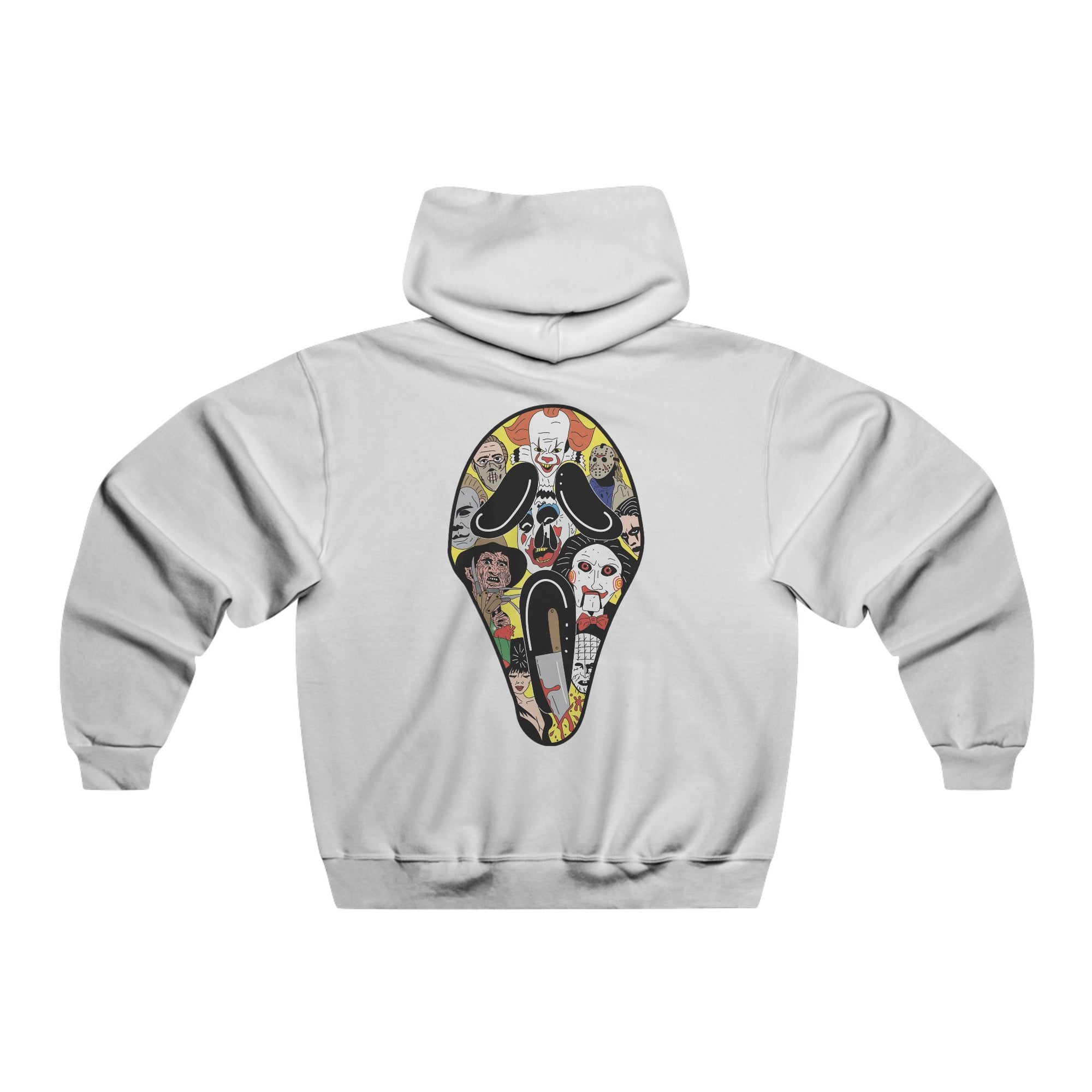 Dont Scream Ghostface Horror Slasher Scary Hoodie 2 Sided Men&#39;s Hooded Sweatshirt By Mythical Merch &amp; Erin Barnhart