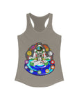 Chakranaut Space Meditation Chakra Planet Women's Ideal Racerback Tank Top