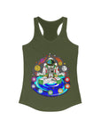 Chakranaut Space Meditation Chakra Planet Women's Ideal Racerback Tank Top