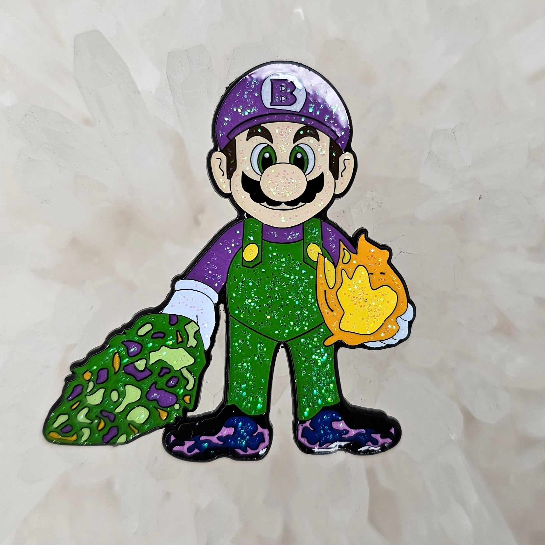 Blazio Super Stoner Mario Video Game Enamel Pins Hat Pins Lapel Pin Brooch Badge Festival Pin
