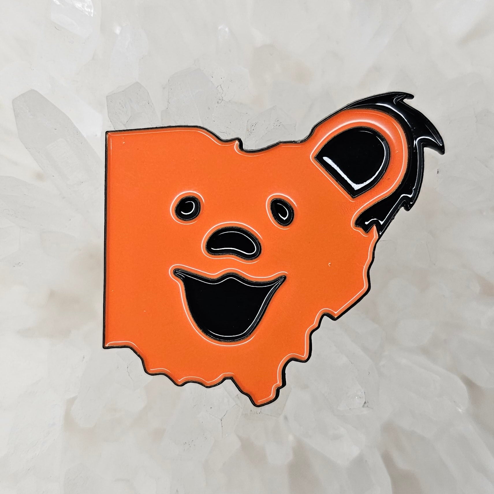 Forever Grateful Ohio Orange Dancing Bear Dead Lot Cleveland Cincinnati Enamel Pins Hat Pins Lapel Pin Brooch Badge Festival Pin