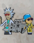 Rick Get Shwifty Gangster Morty 2000s Cartoon Enamel Hat Pin Enamel Pins Hat Pins Lapel Pin Brooch Badge Festival Pin