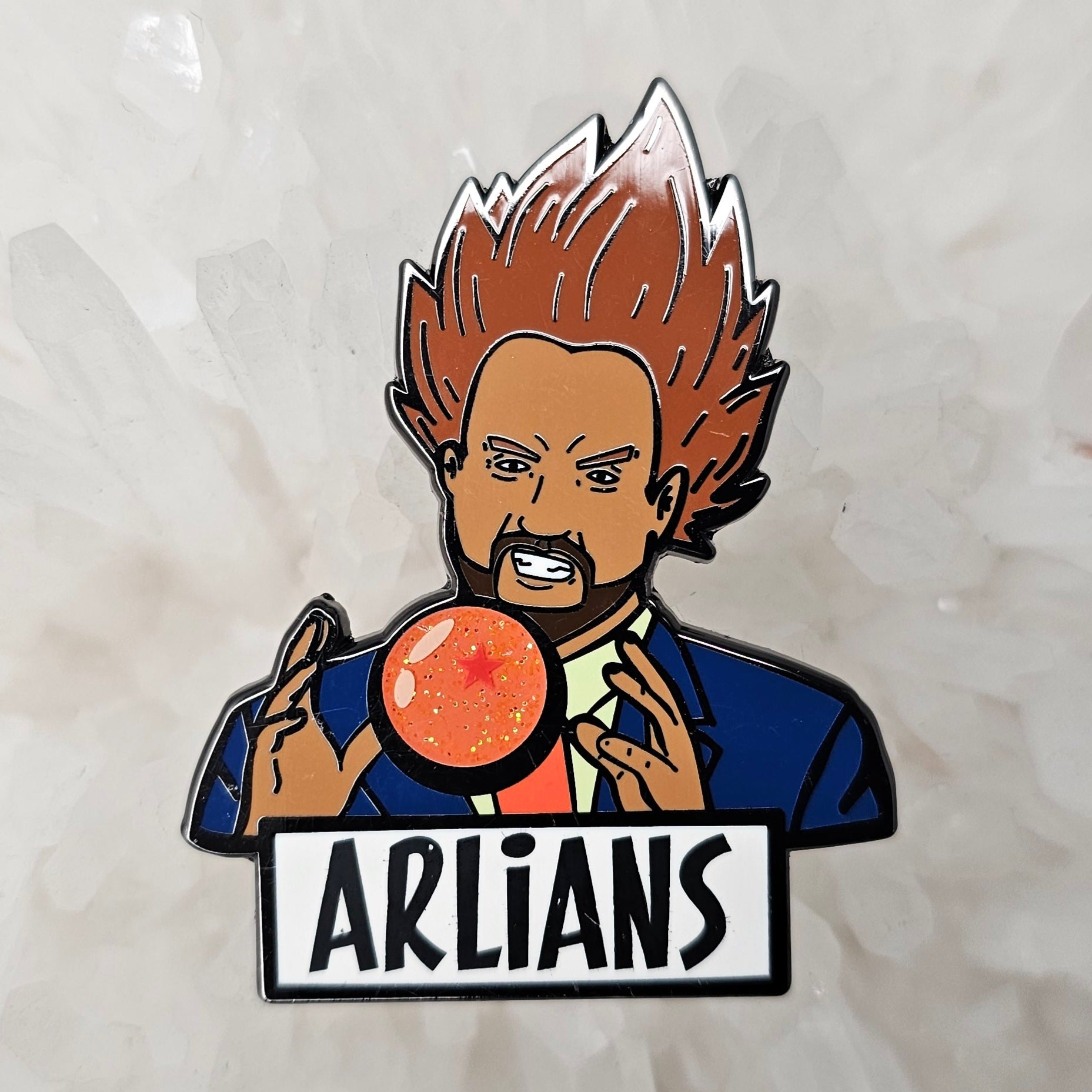 Arliens Super Sayan Ancient Dragon Ball Aliens Georgio Red Anime 90s Cartoon Enamel Pins Hat Pins Lapel Pin Brooch Badge Festival Pin