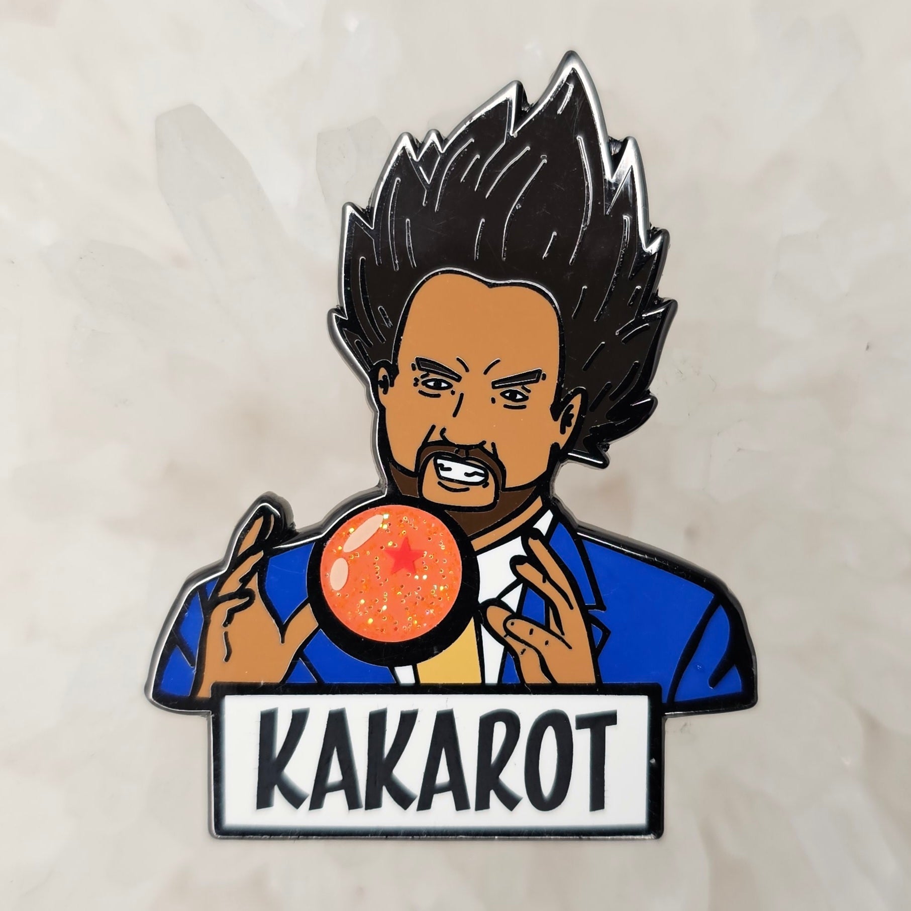 Kakarot Super Sayan Ancient Dragon Ball Aliens Georgio Black Anime 90s Cartoon Enamel Pins Hat Pins Lapel Pin Brooch Badge Festival Pin