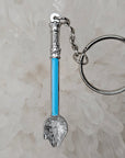 Spoonlenium Falcon Star Spoon Wars Jedi Blue 3D Metal Mini Spoon Keychains Key-Chain Key Chains