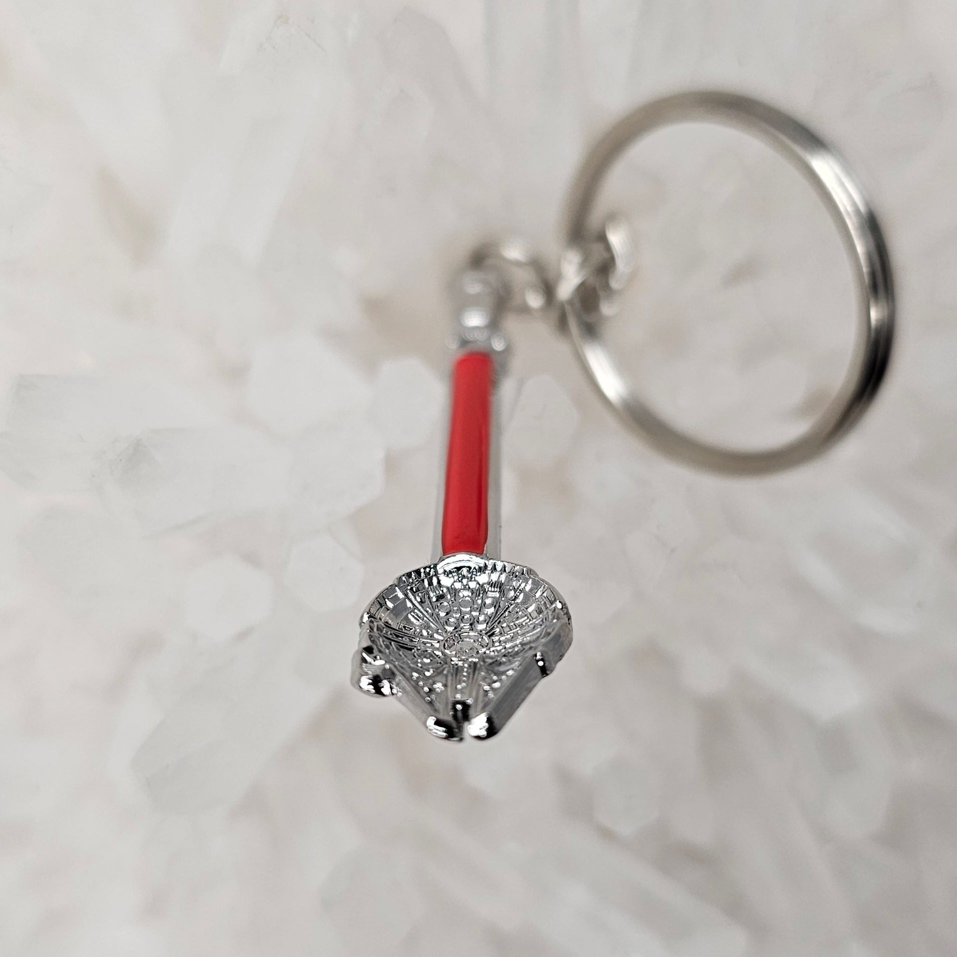 Spoonlenium Falcon Star Spoon Wars Sith Red 3D Metal Mini Spoon Keychains Key-Chain Key Chains