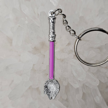 Spoonlenium Falcon Star Spoon Wars Jedi Purple 3D Metal Mini Spoon Keychains Key-Chain Key Chains
