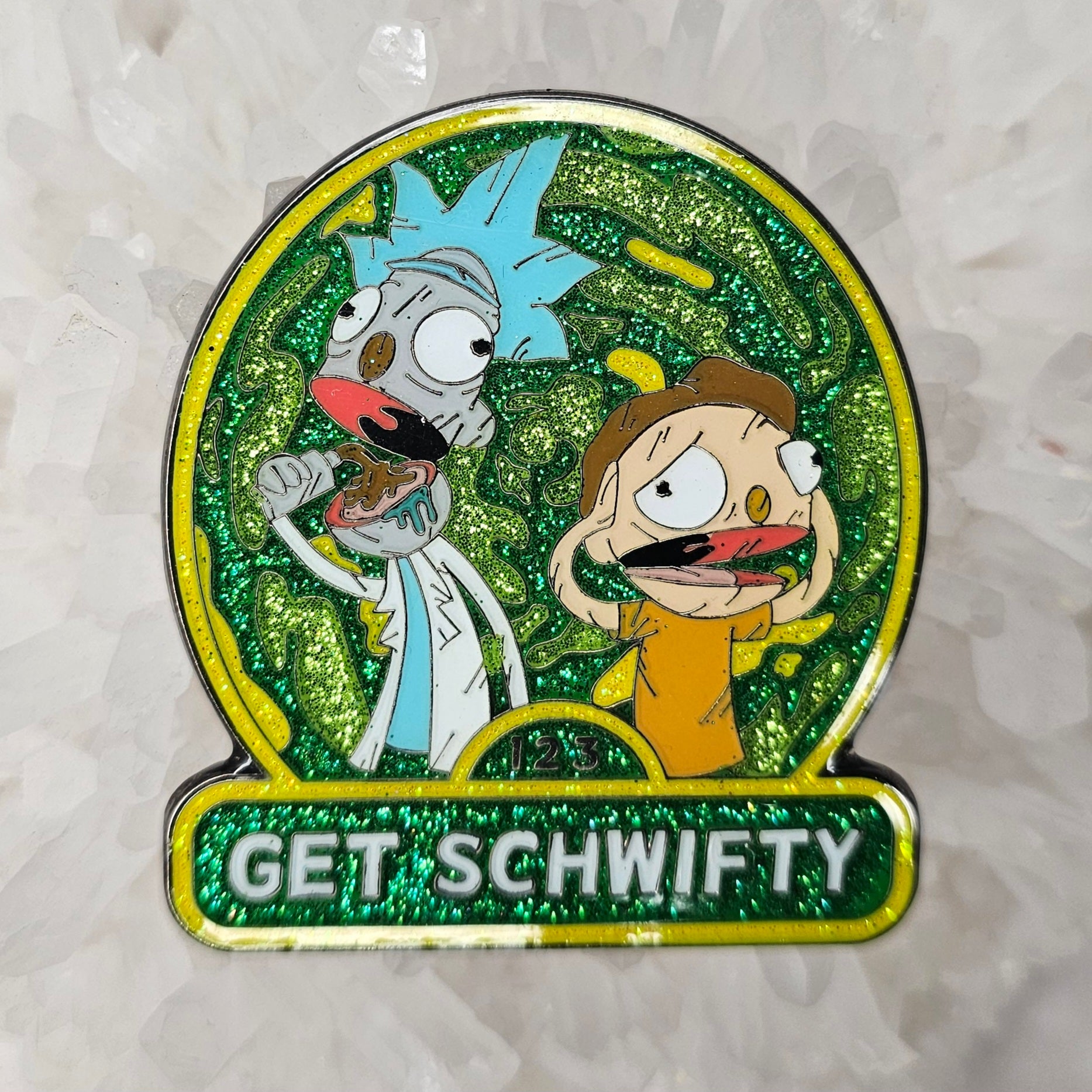 Get Shwifty 90s Cartoon 2000s Cartoons Psychedelic Art Rick Muppet Morty Enamel Pins Hat Pins Lapel Pin Brooch Badge Festival Pin