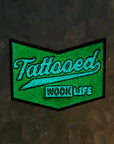 Tattooed Wook Life Tattoo Hippie Rave Ink Green Glow Enamel Pins Hat Pins Lapel Pin Brooch Badge Festival Pin