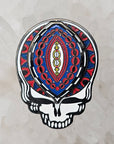 Steal Your Mandala Forever Grateful Stealie Skull Dead Lot Spinner Enamel Pins Hat Pins Lapel Pin Brooch Badge Festival Pin