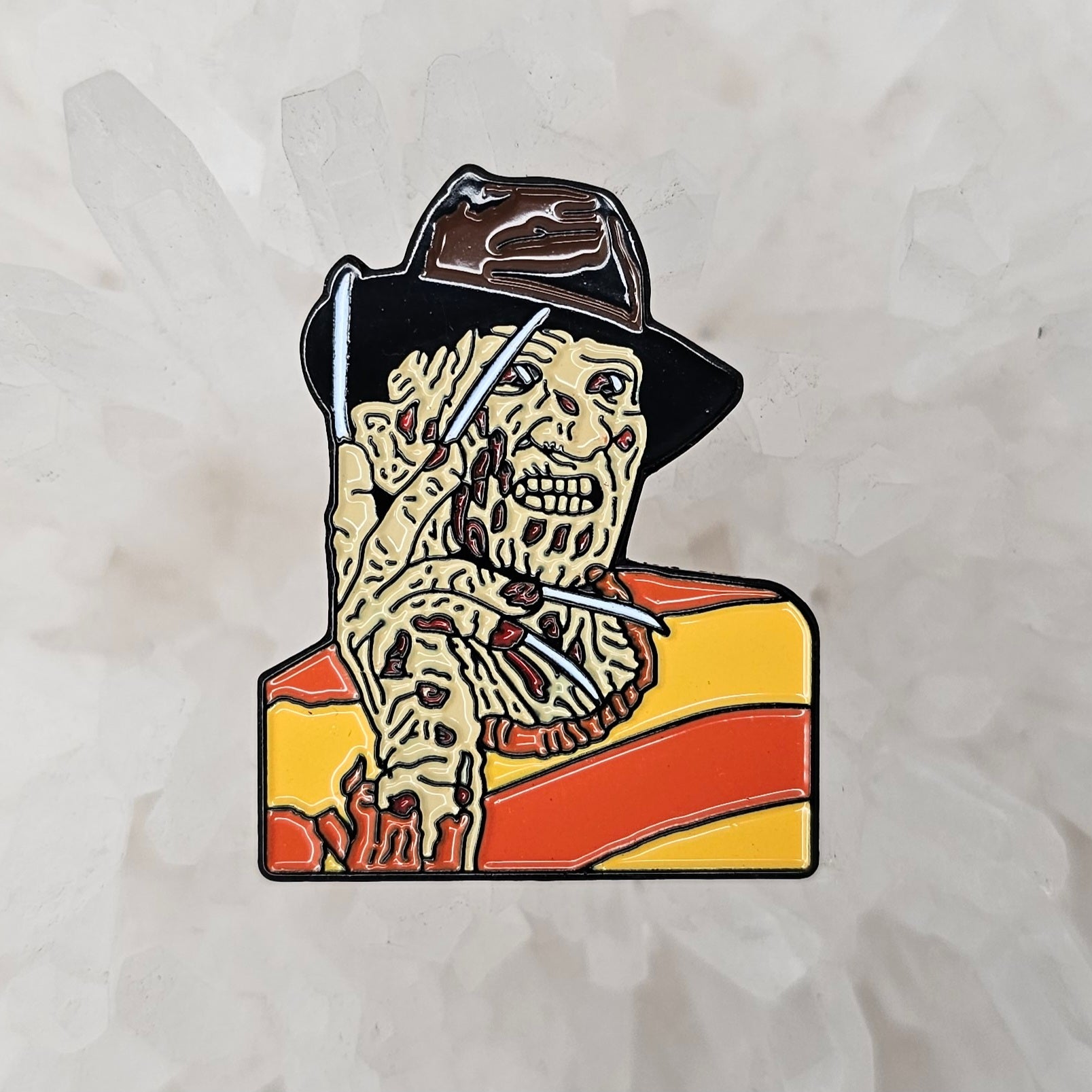 Kruger Claw Nightmare Freddy On Elm Street Horror Scary Movie Slasher Enamel Pins Hat Pins Lapel Pin Brooch Badge Festival Pin