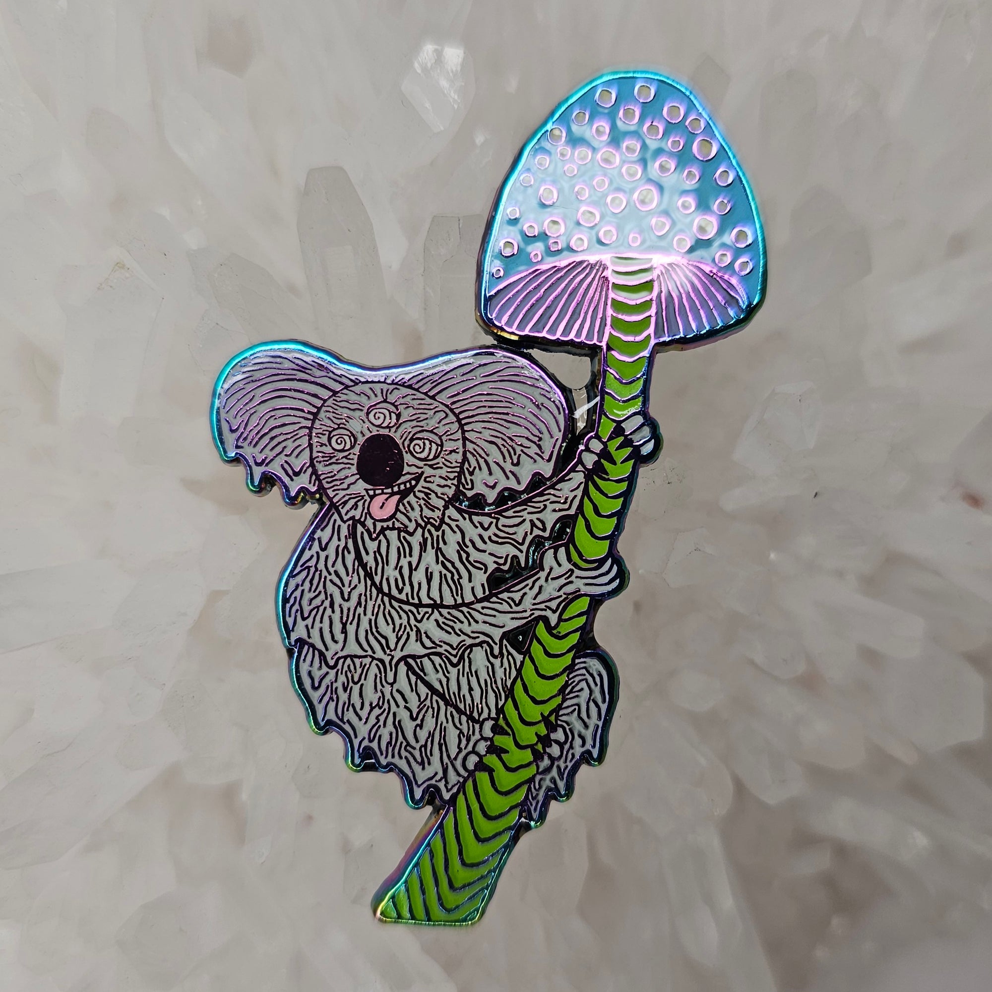 Mushroom Koala Psychedelic Animal Trippy Shroom Enamel Pins Hat Pins Lapel Pin Brooch Badge Festival Pin