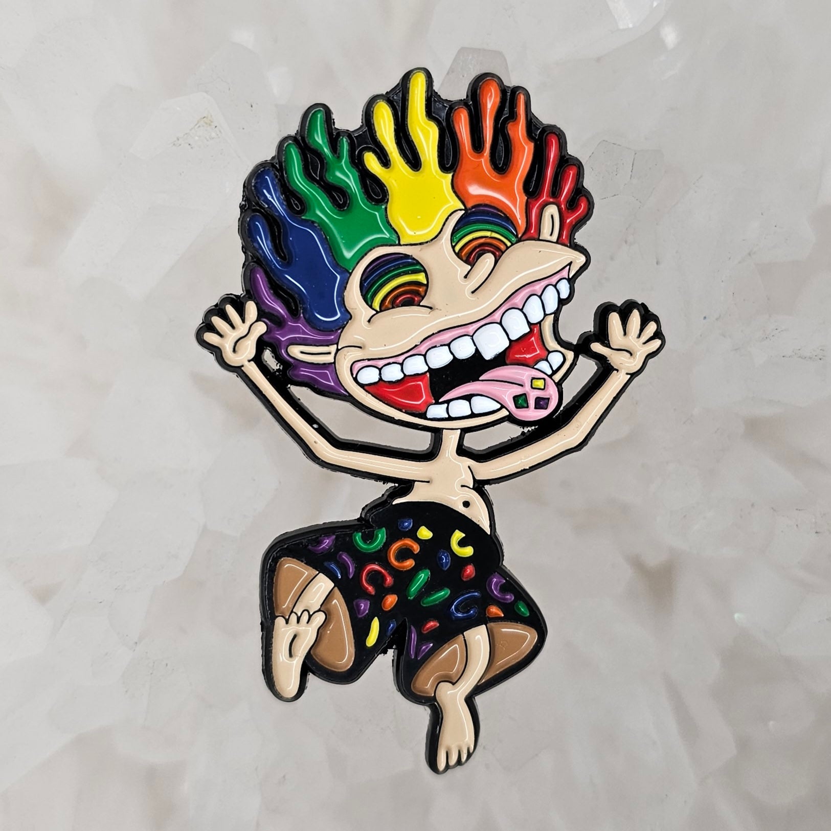 5 Pack - Wild Psychedelic Warrior Donnie Thornberry Trippy Thornberries Family Wholesale Enamel Pins Hat Pins Lapel Pin Brooch Badge Festival Pin
