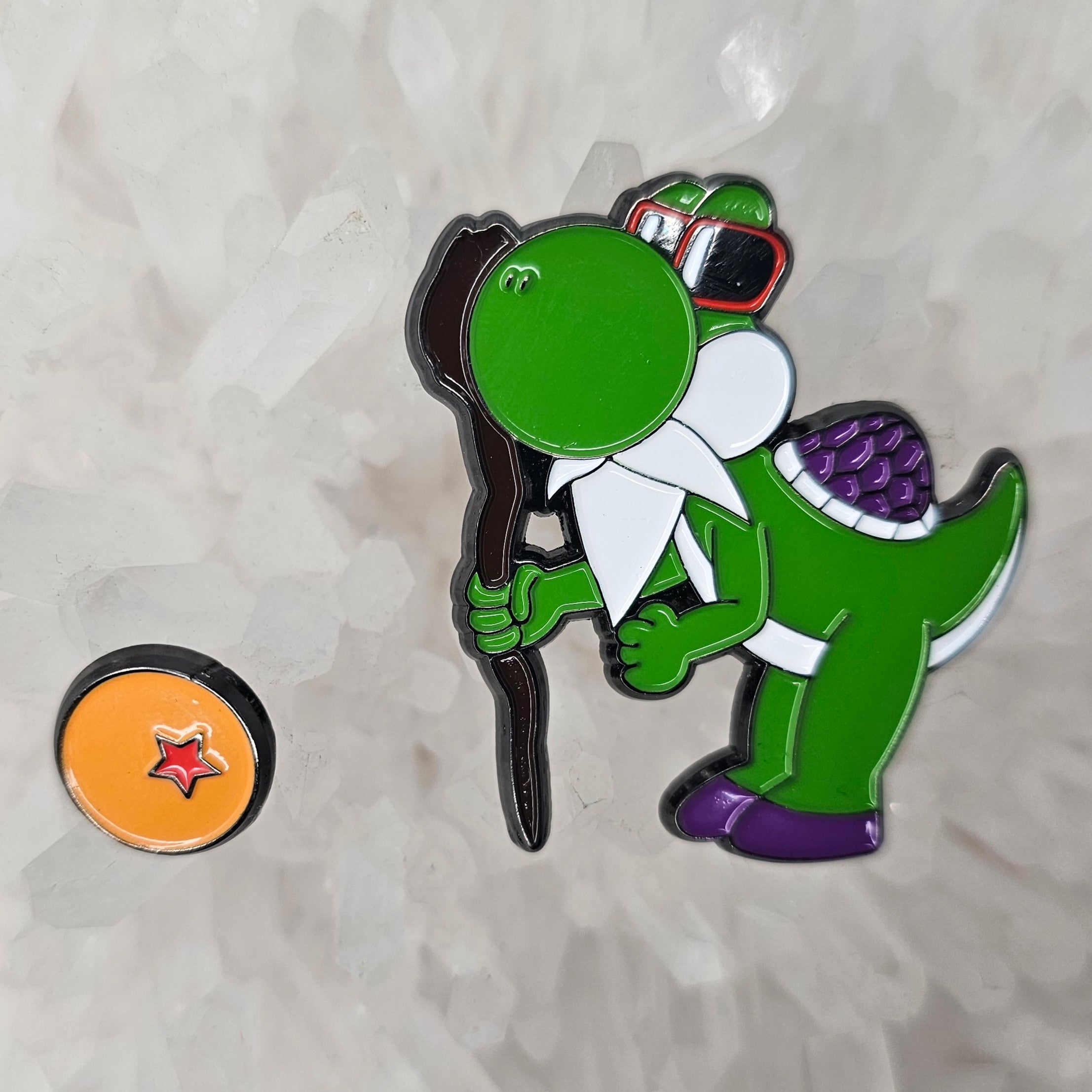 2 Pin Set - Super Dragon Master Roshi Yoshi Bros Video Game Dbz Enamel Pins Hat Pins Lapel Pin Brooch Badge Festival Pin