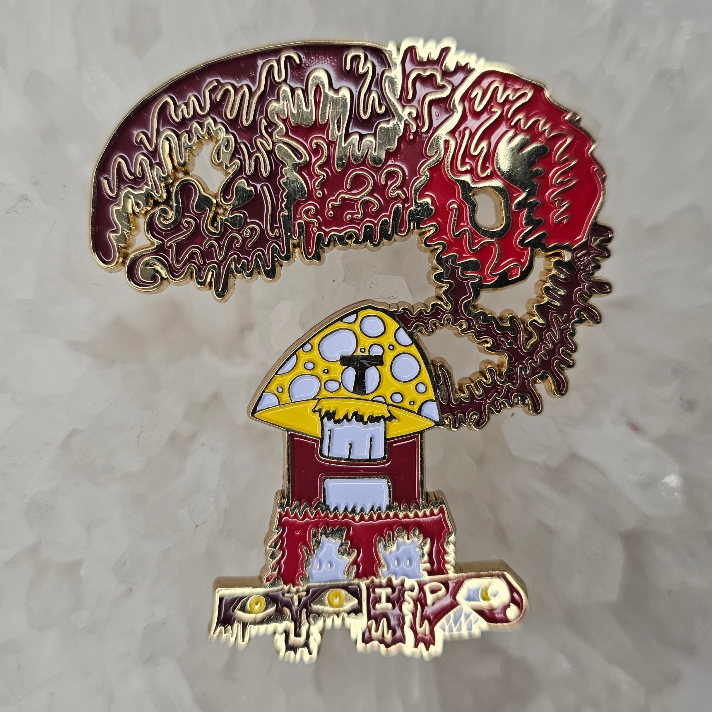 Tipper Mushroom House Edm Dj Dubstep Rave Shroom Enamel Pins Hat Pins Lapel Pin Brooch Badge Festival Pin