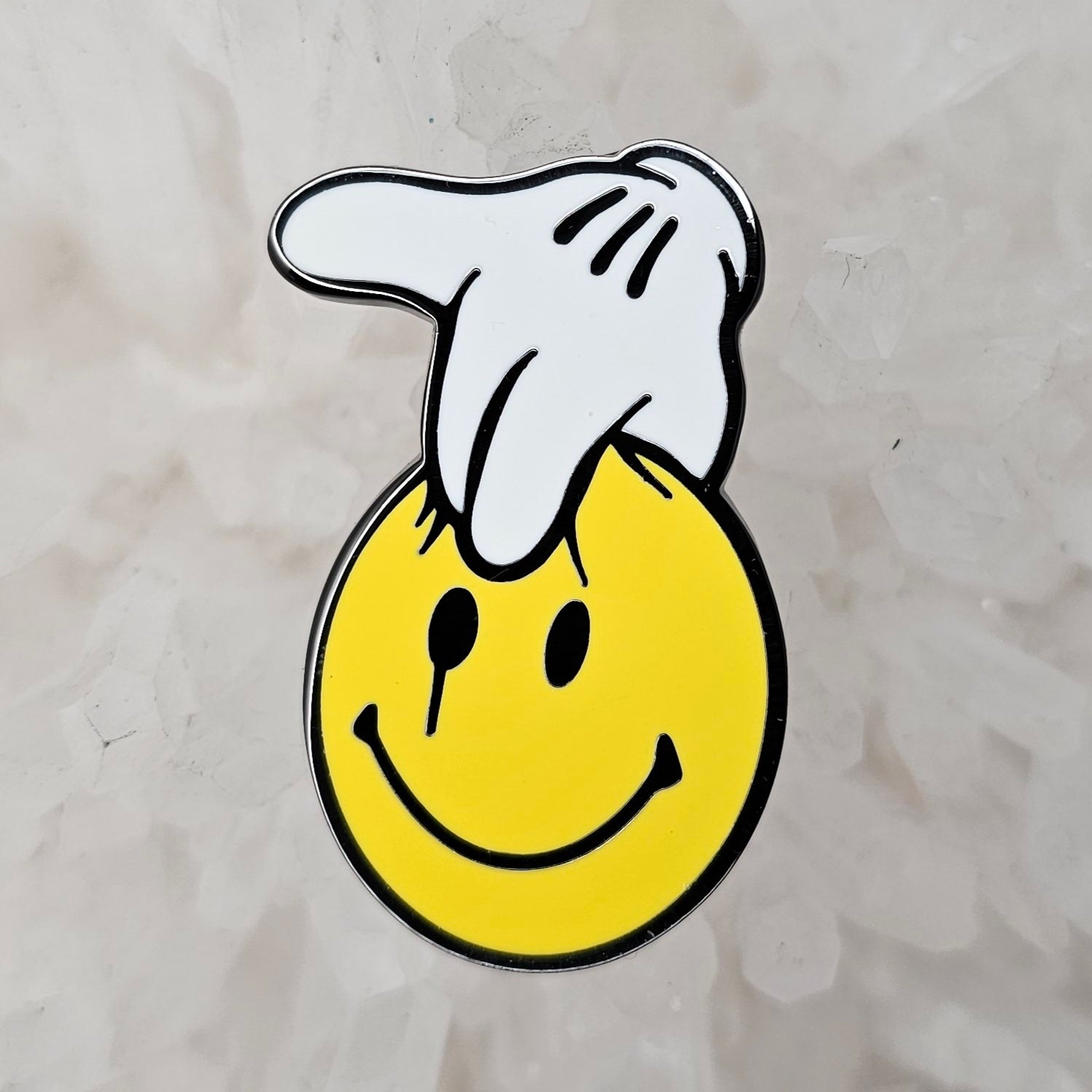 Everything Is Fine Face Melt Mickey Hand Cartoon Mouse Enamel Pins Hat Pins Lapel Pin Brooch Badge Festival Pin