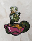 Mad Hatter Alice In 666 Tea Time Snake Wonderland 90s Cartoon Enamel Pins Hat Pins Lapel Pin Brooch Badge Festival Pin
